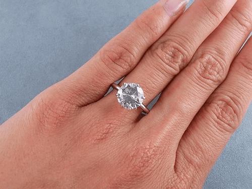 Fancy Light Gray Diamond Ring