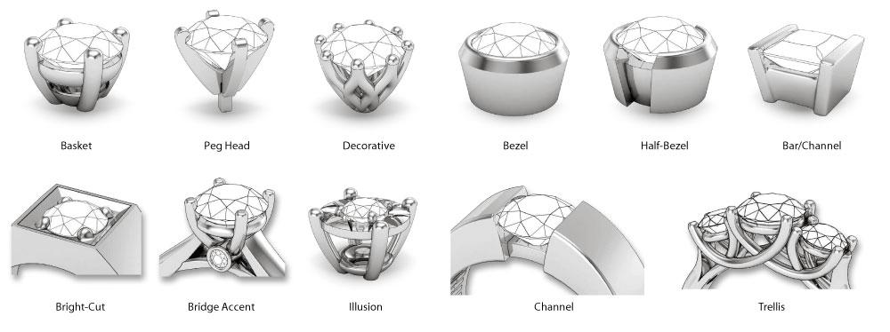 Ring setting options